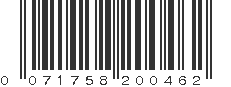 UPC 071758200462