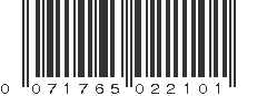UPC 071765022101