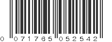 UPC 071765052542
