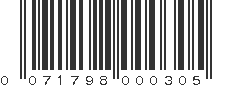 UPC 071798000305