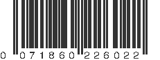 UPC 071860226022