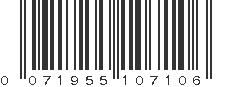 UPC 071955107106