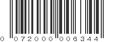 UPC 072000006344