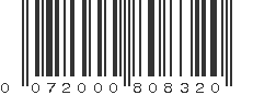 UPC 072000808320