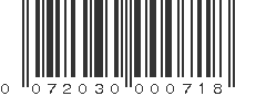 UPC 072030000718