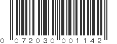 UPC 072030001142