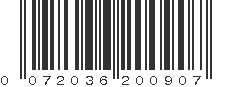 UPC 072036200907