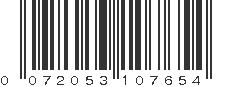 UPC 072053107654