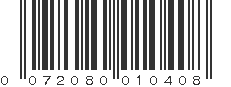 UPC 072080010408