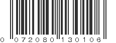 UPC 072080130106