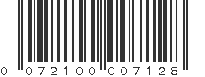 UPC 072100007128