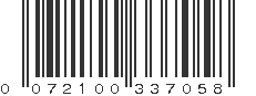 UPC 072100337058