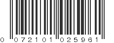 UPC 072101025961