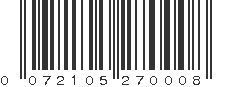 UPC 072105270008