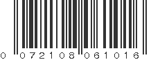 UPC 072108061016