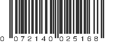 UPC 072140025168