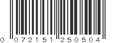 UPC 072151250504