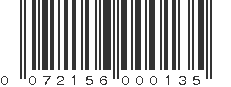 UPC 072156000135