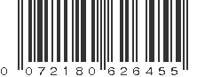 UPC 072180626455