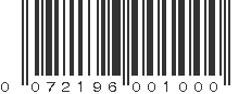 UPC 072196001000