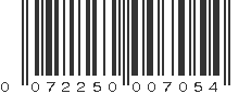 UPC 072250007054