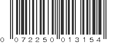 UPC 072250013154