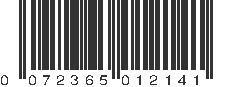 UPC 072365012141