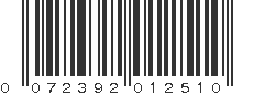 UPC 072392012510