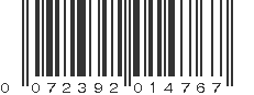 UPC 072392014767
