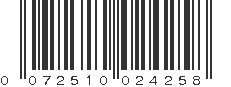 UPC 072510024258