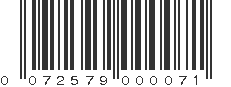 UPC 072579000071