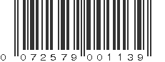 UPC 072579001139