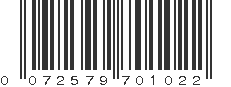 UPC 072579701022