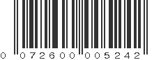 UPC 072600005242