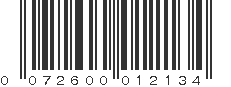 UPC 072600012134