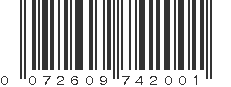 UPC 072609742001