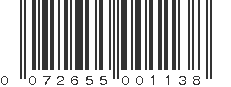 UPC 072655001138