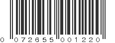 UPC 072655001220