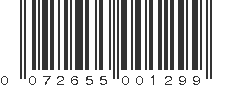 UPC 072655001299