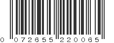 UPC 072655220065