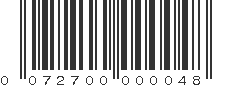 UPC 072700000048