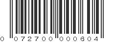 UPC 072700000604