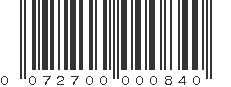 UPC 072700000840