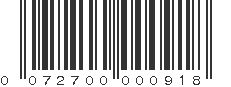 UPC 072700000918