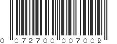 UPC 072700007009