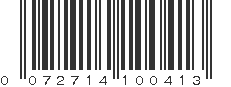 UPC 072714100413