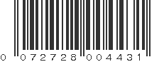 UPC 072728004431