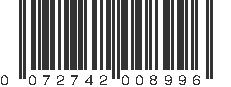 UPC 072742008996