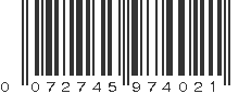 UPC 072745974021