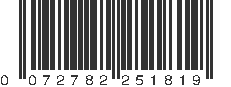 UPC 072782251819
